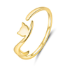 Bague "Chat Lunaire" ~ Argent Sterling