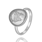 Charger l&#39;image dans la galerie, Bague &quot;Monnaie&quot; ~ Argent Sterling

