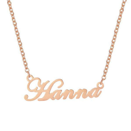 Collier "Nom" ~ Argent / Or / Rose