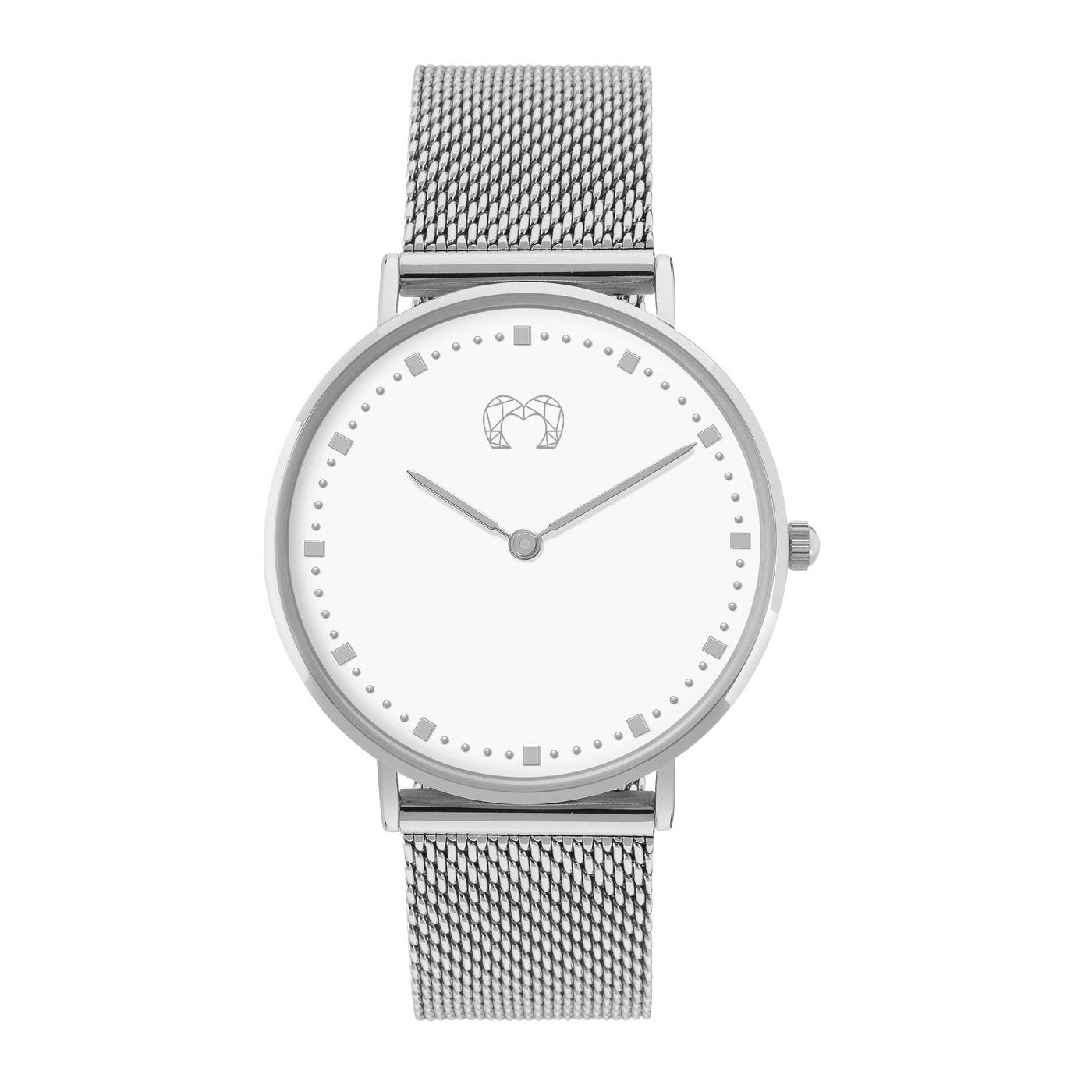 Montre "Juliette" ~ Argent Blanc