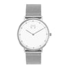 Montre "Juliette" ~ Argent Blanc