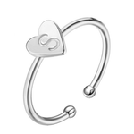 Charger l&#39;image dans la galerie, Bague &quot;Initiale&quot; ~ Or / Rose / Argent
