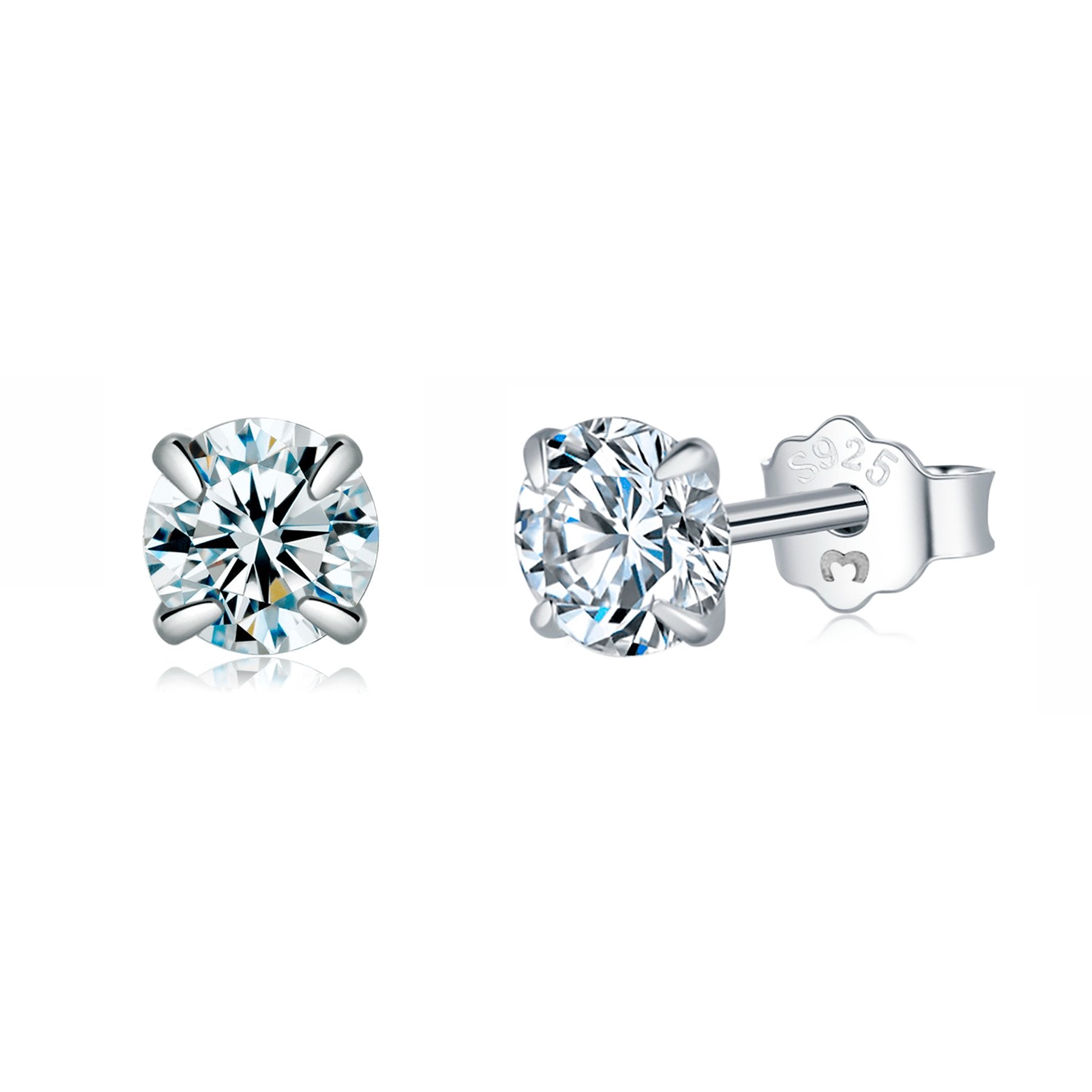 Boucles "Tiny Brilliant" ~ Argent Sterling