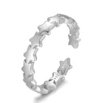 Charger l&#39;image dans la galerie, Bague d&#39;orteil &quot;Étoiles&quot; ~ Argent Sterling

