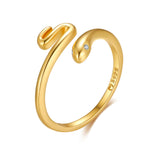 Charger l&#39;image dans la galerie, Bague d&#39;orteil &quot;Serpent&quot; ~ Argent Sterling
