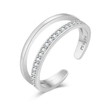 Charger l&#39;image dans la galerie, Bague d&#39;orteil &quot;Slide&quot; ~ Argent Sterling
