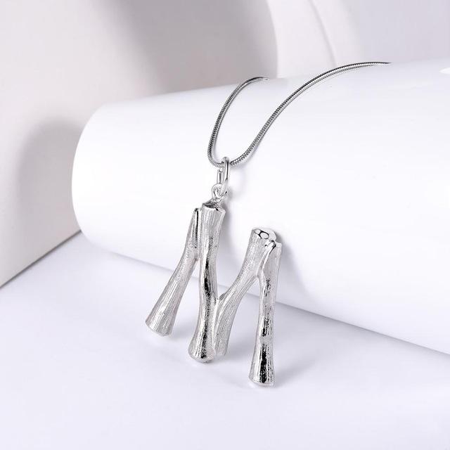 Collier "Boho Bamboo" ~ Argent