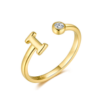 Charger l&#39;image dans la galerie, Bague &quot;Top Lettre&quot; ~ Argent Sterling
