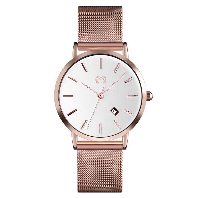 Montre "Petite Marie" ~ Rose - Blanc