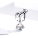 Charger l&#39;image dans la galerie, Perle &quot;Garçon et Fille&quot; ~  Argent Sterling
