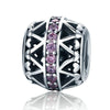 Perle "Cristal Rose" ~ Argent Sterling