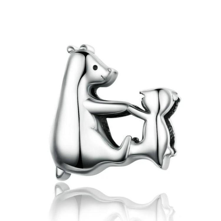 Perle "Famille d'Ours" ~ Argent Sterling
