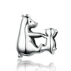 Perle "Famille d'Ours" ~ Argent Sterling