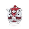 Perle "Lion Chinois" ~ Argent Sterling