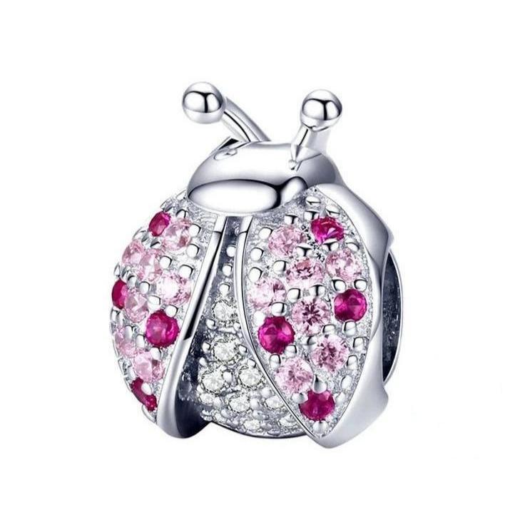 Perle "Coccinelle" ~ Argent Sterling
