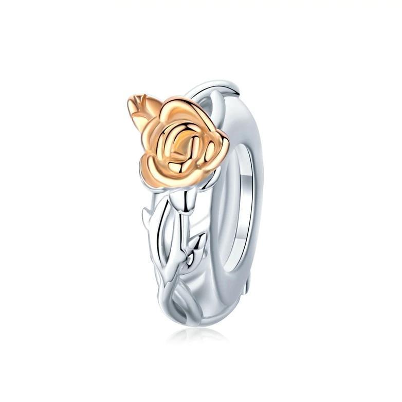 Perle "Or Rose" ~ Argent Sterling