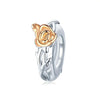 Perle "Or Rose" ~ Argent Sterling