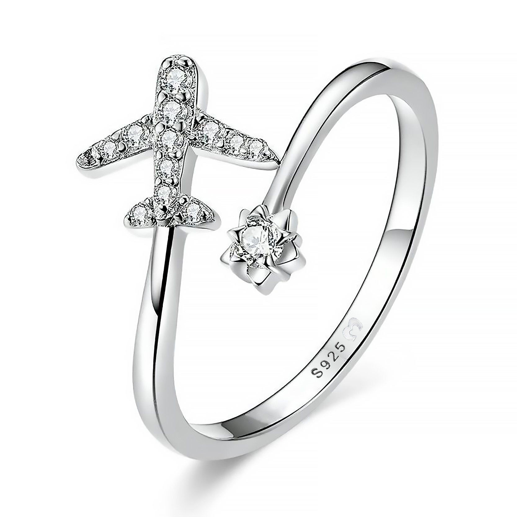 Bague "Avion" ~ Argent Sterling