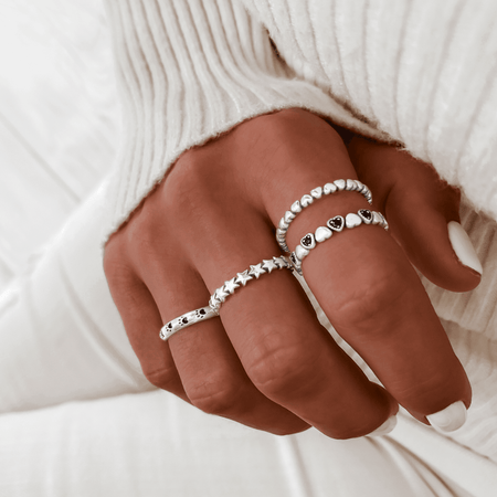 Bague "Amour" ~ Argent Sterling