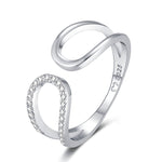 Charger l&#39;image dans la galerie, Bague &quot;Crochets&quot; ~ Argent Sterling
