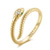 Bague "Serpent de Cristal" ~ Argent Sterling