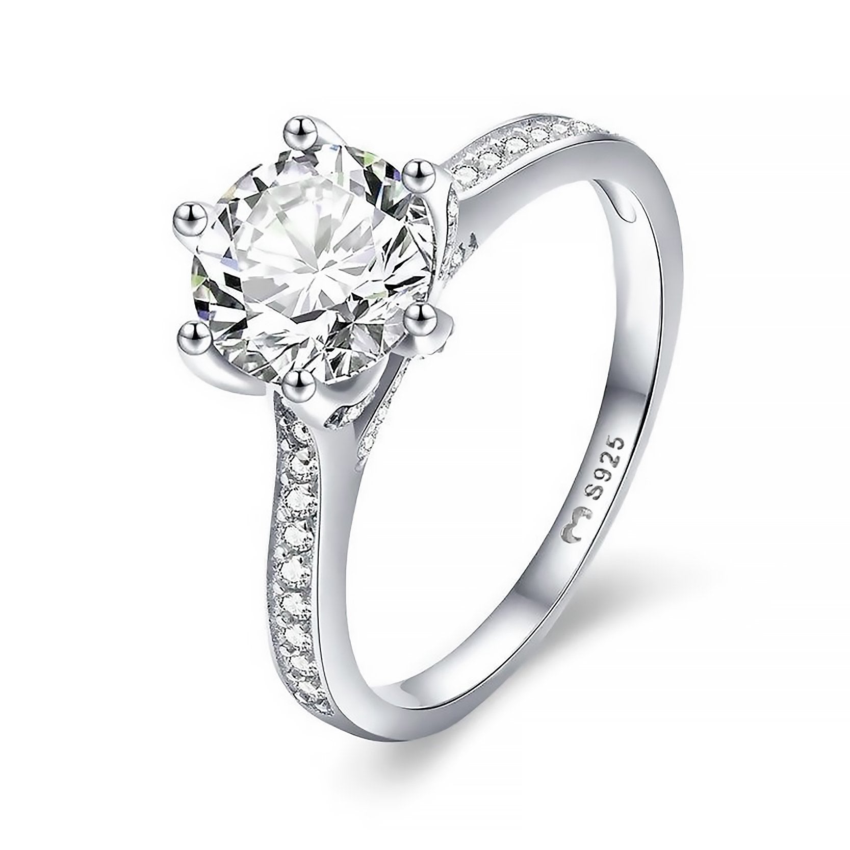 Bague "Diamant" ~ Argent Sterling
