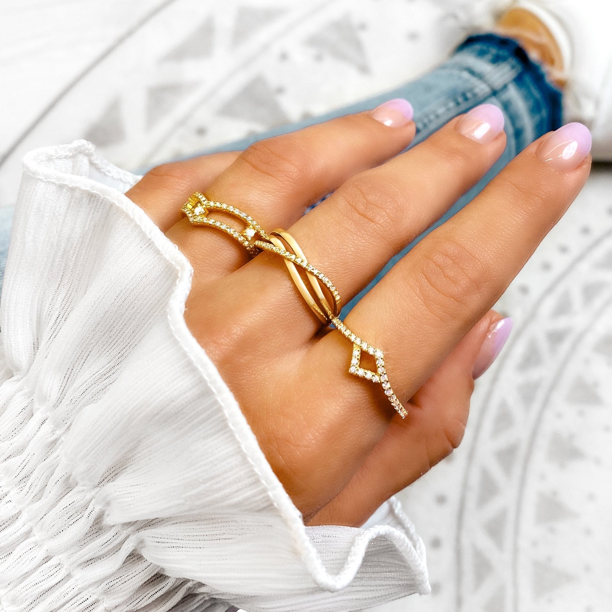 Bague "Estrone" ~ Argent Sterling