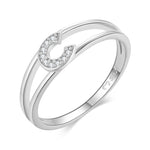 Charger l&#39;image dans la galerie, Bague &quot;Silver Initiale&quot; ~ Argent Sterling
