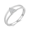 Bague "Silver Initiale" ~ Argent Sterling