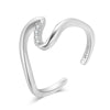 Bague Midi "Vague de Lahar" ~ Argent Sterling