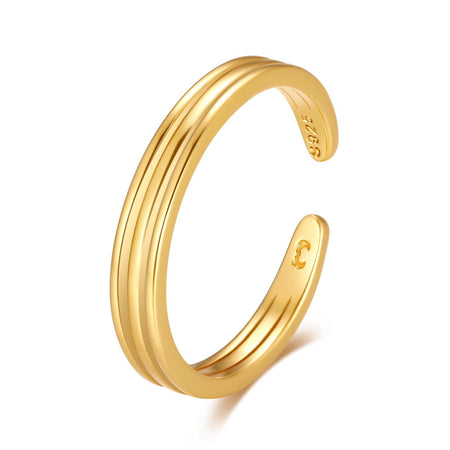 Bague Midi "Trace" ~ Argent Sterling