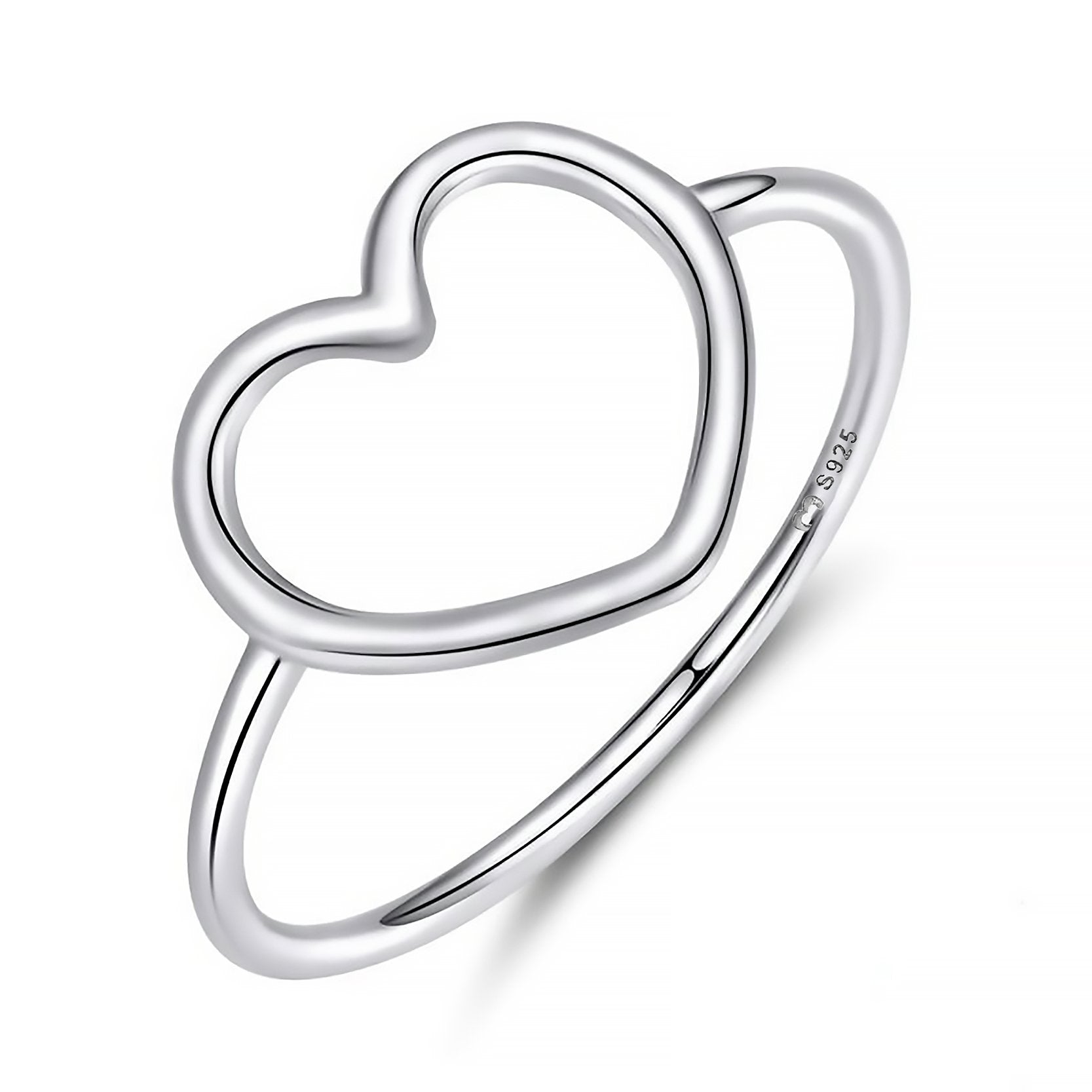 Bague "Cœur Minimaliste" ~ Argent Sterling