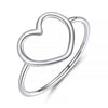 Bague "Cœur Minimaliste" ~ Argent Sterling