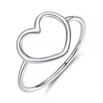 Charger l&#39;image dans la galerie, Bague &quot;Cœur Minimaliste&quot; ~ Argent Sterling
