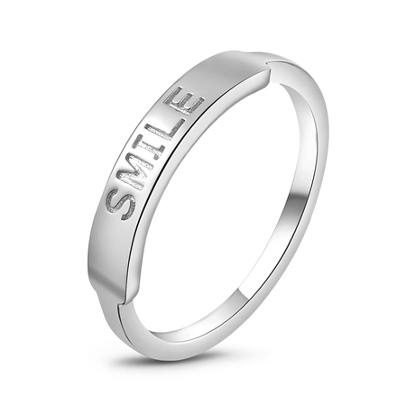 Bague "Sourire" ~ Argent Sterling