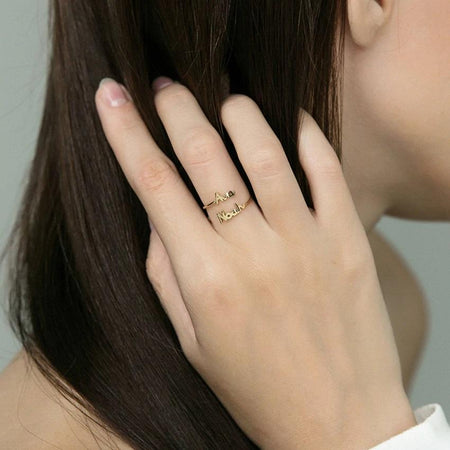 Bague "Double Nom" ~ Personnalisable