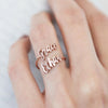Bague "Double Nom" ~ Personnalisable