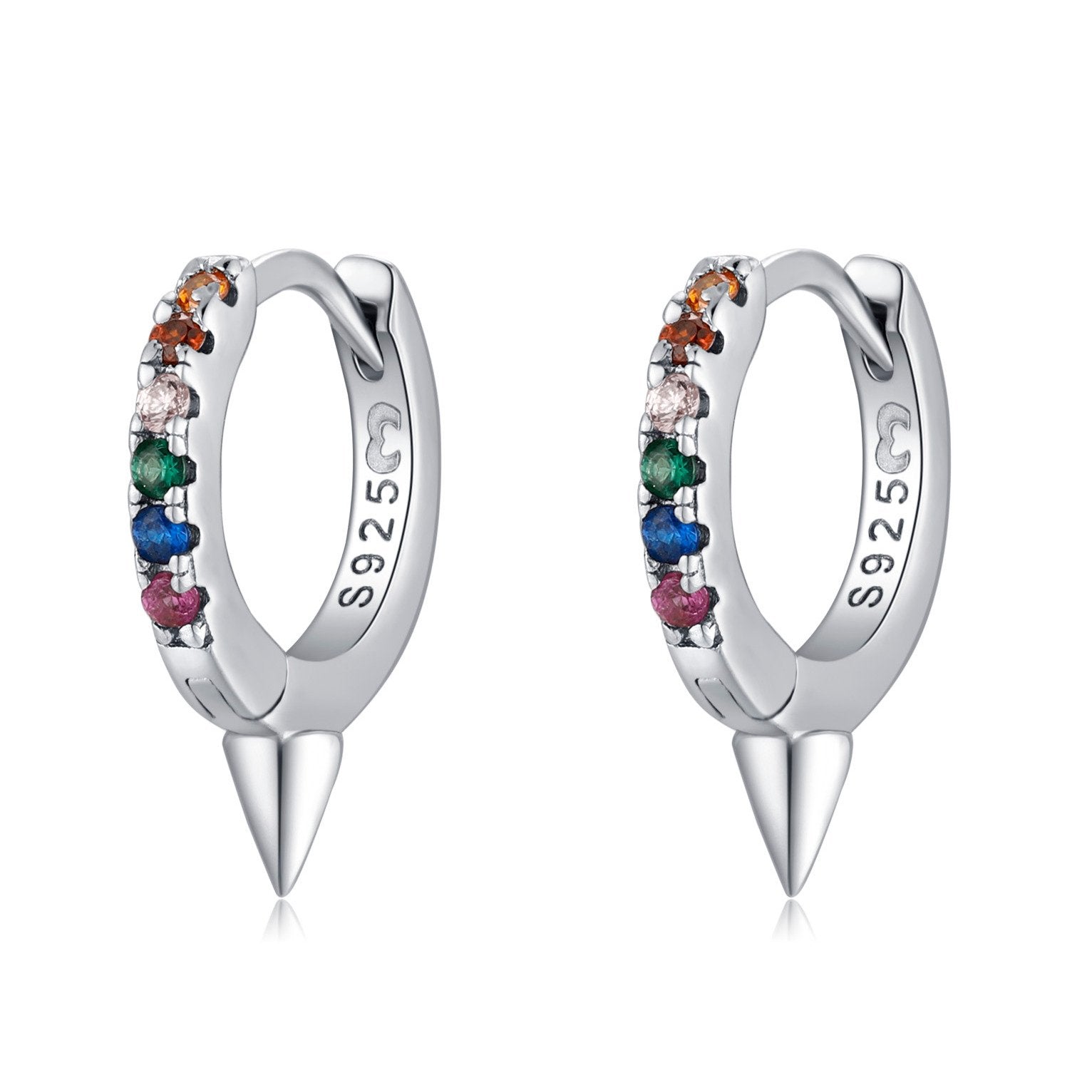 Boucles "Pick Colors" ~ Argent Sterling