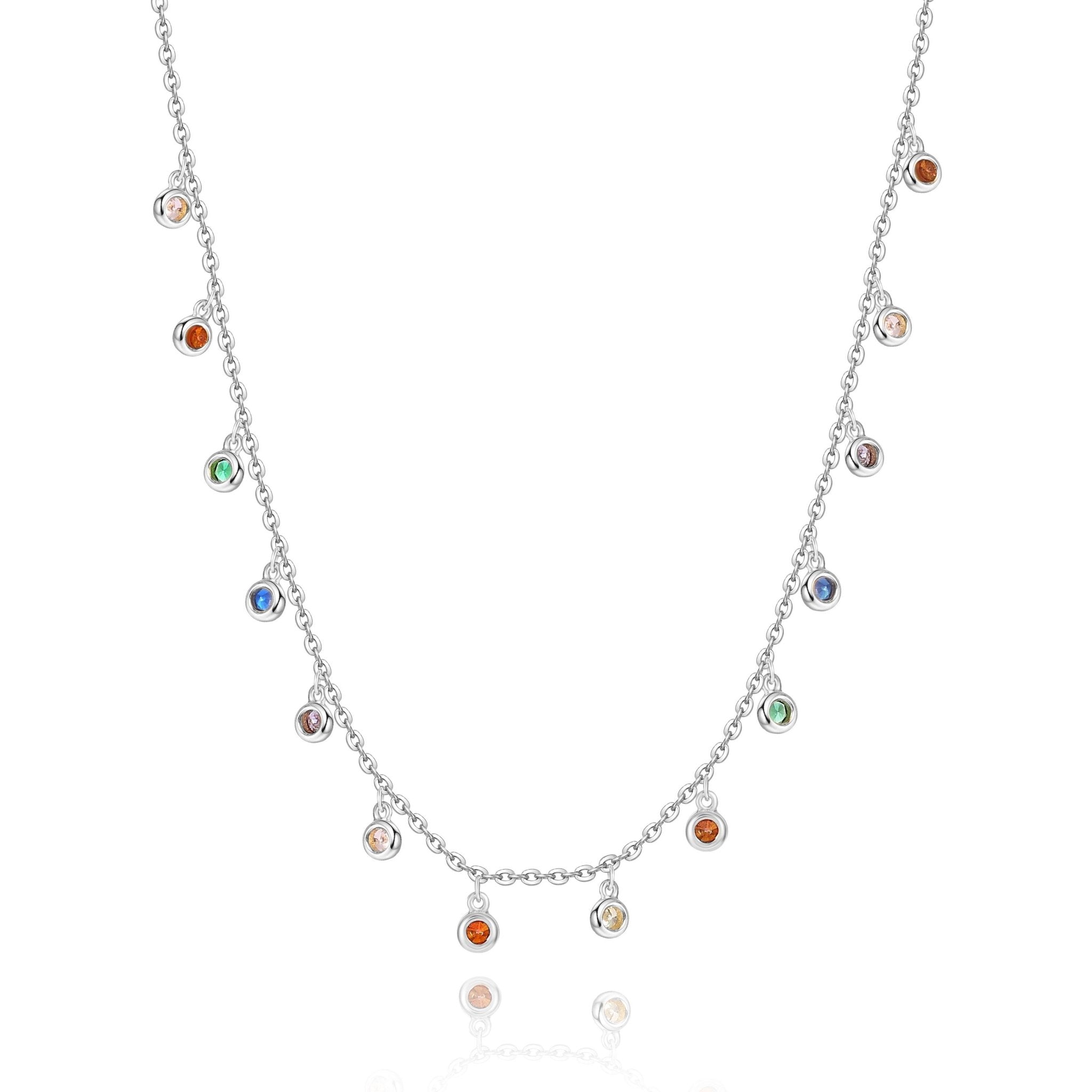 Collier "Arc-en-ciel" ~ Or / Argent / Rose