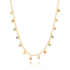 Collier "Arc-en-ciel" ~ Or / Argent / Rose