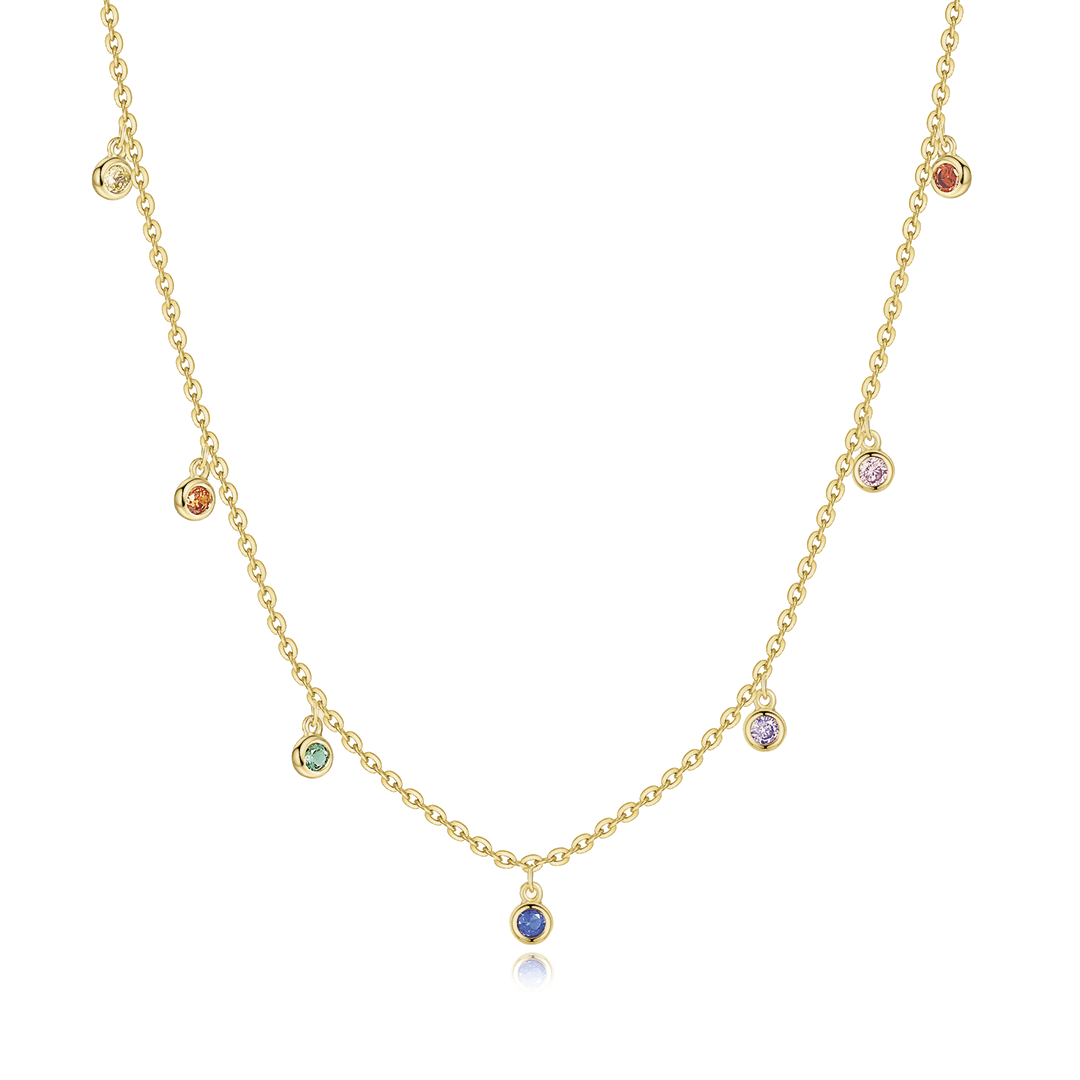 Collier "Petits Brillants" ~ Or / Rose / Argent