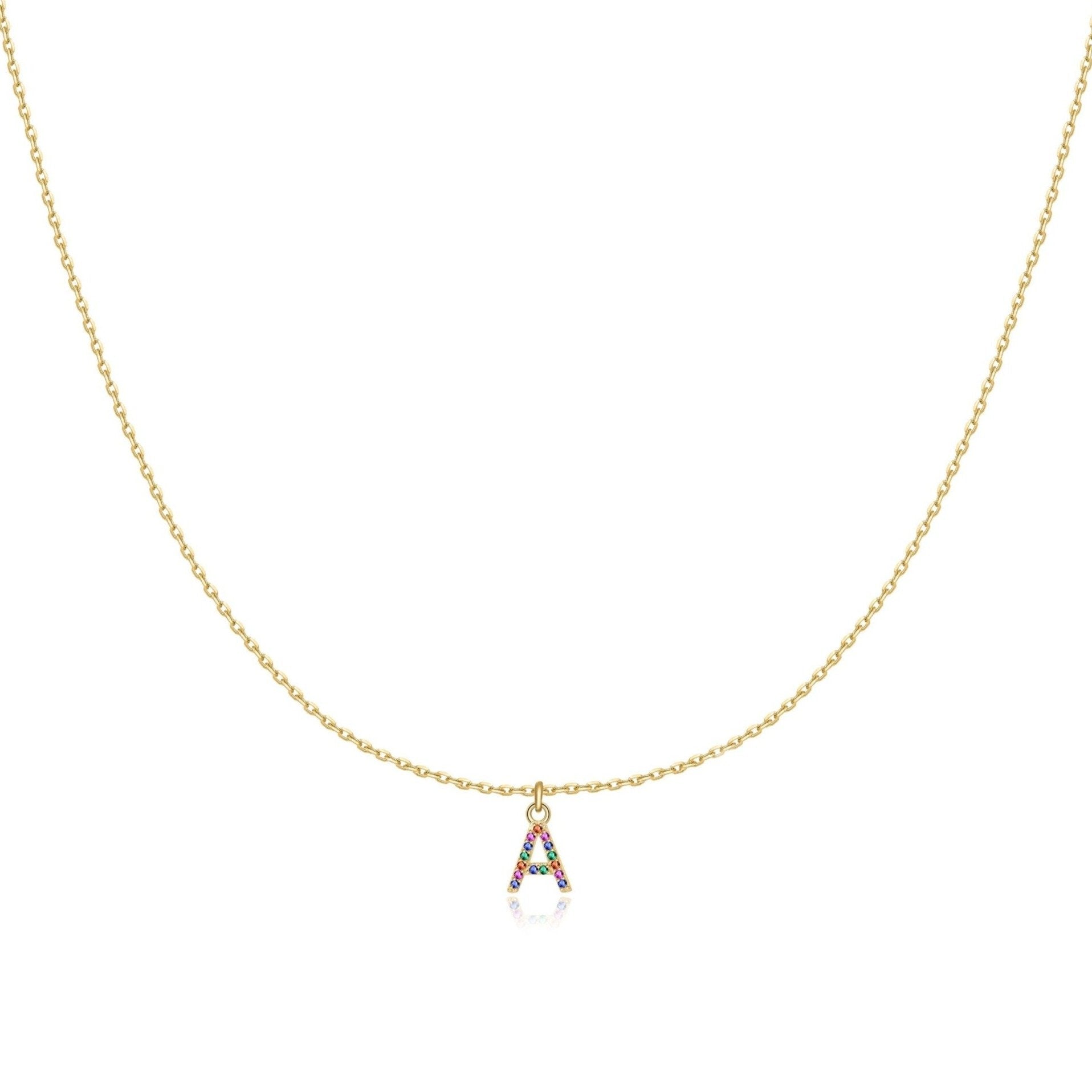 Collier "Couleur Initiale" ~ Argent Sterling