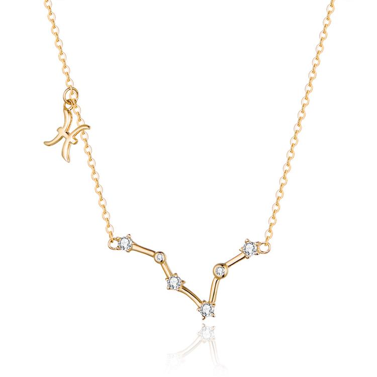 Collier "Constellations du Zodiaque" ~ Argent Sterling