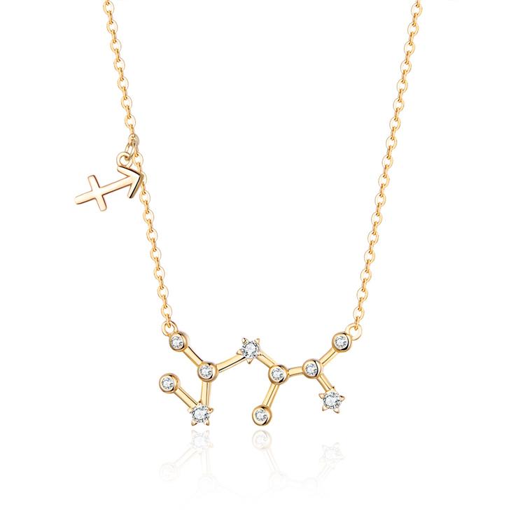 Collier "Constellations du Zodiaque" ~ Argent Sterling