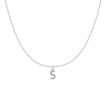 Charger l&#39;image dans la galerie, Collier &quot;Little Numbers&quot; ~ Argent Sterling
