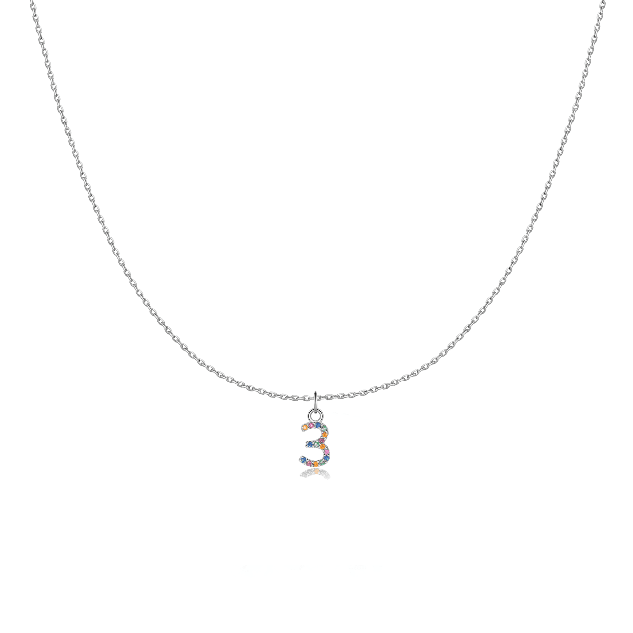 Collier "Little Numbers" ~ Argent Sterling