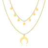 Collier "MoonSky" ~ Or / Argent / Rose