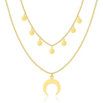 Charger l&#39;image dans la galerie, Collier &quot;MoonSky&quot; ~ Or / Argent / Rose
