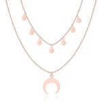 Charger l&#39;image dans la galerie, Collier &quot;MoonSky&quot; ~ Or / Argent / Rose
