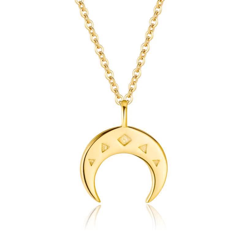 Collier "Demi-lune" ~ Argent Sterling